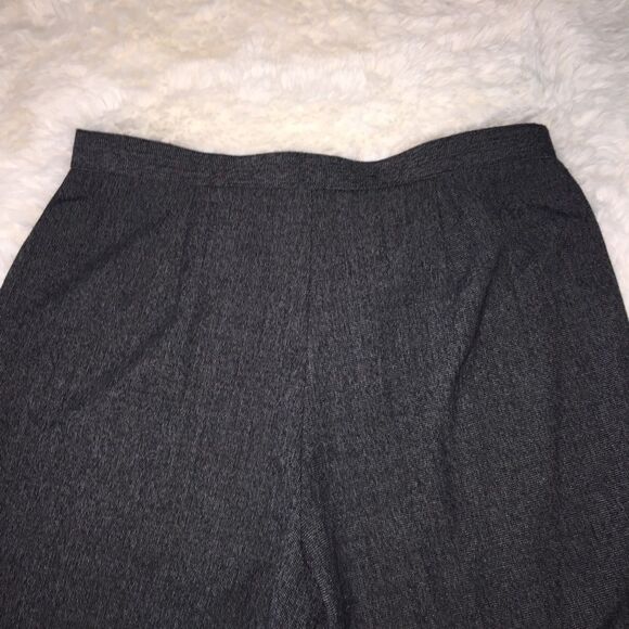 Black/Gray Twead Slacks Pants Sz 12 - Picture 8 of 10